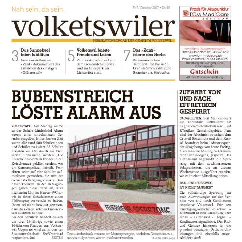 Bubenstreich löst Alarm aus - Evakuation wegen Pfefferspray
